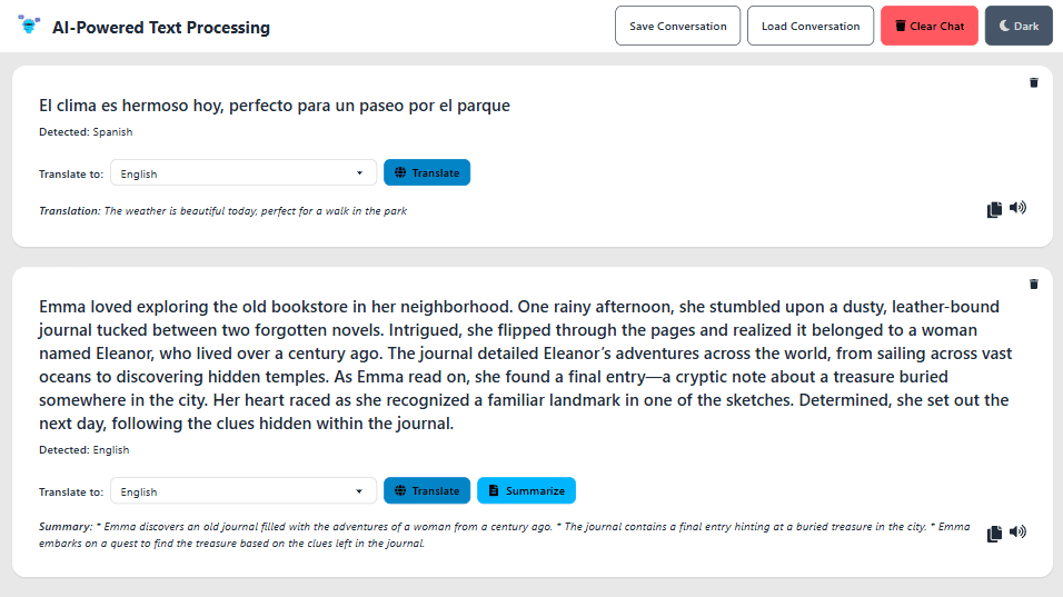 AI for Text Processing